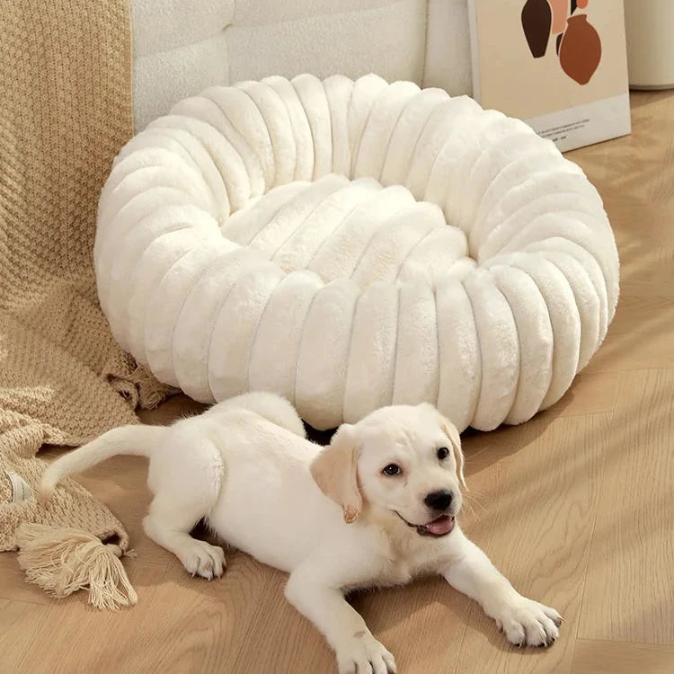 Rabbit Fur Pet Nest Bed