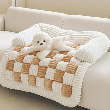 Non-Slip Plush Pet Sofa Pad / Bed