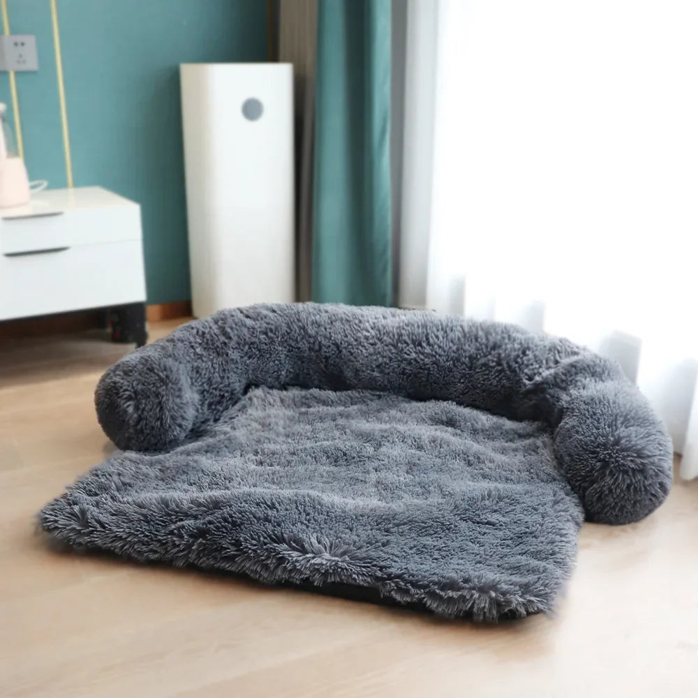 Luxury Removable Plush Pet Sofa Cover / Bed